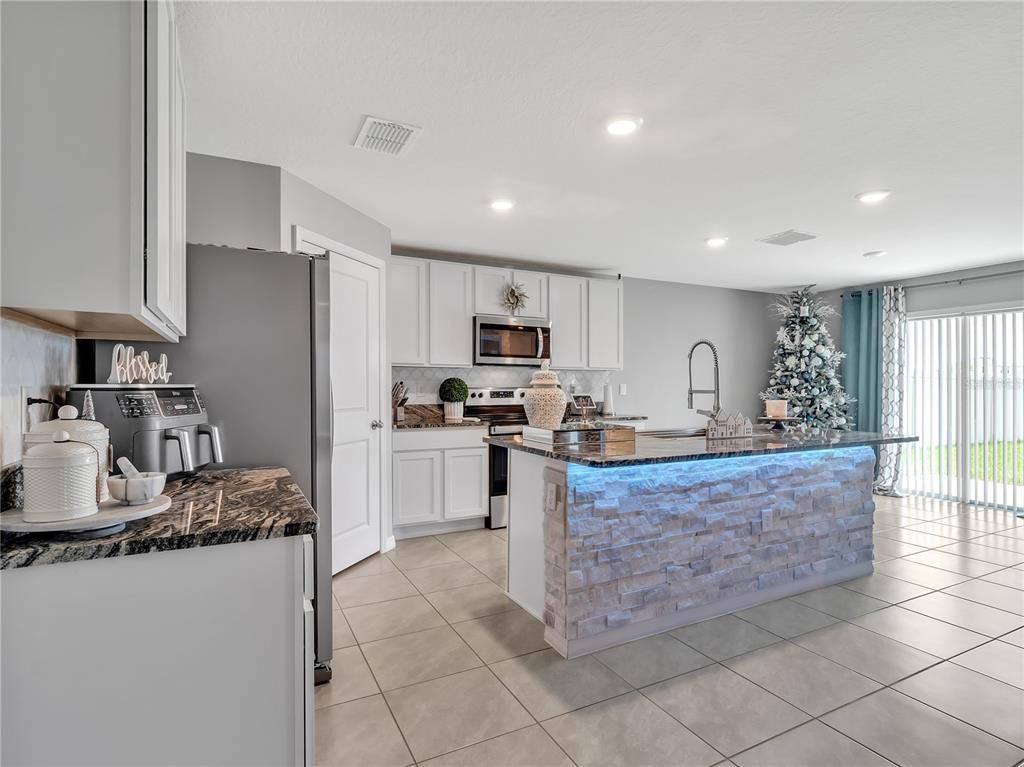 Interior, Kitchen, Recessed Lighting, Stainless Steel Appliances