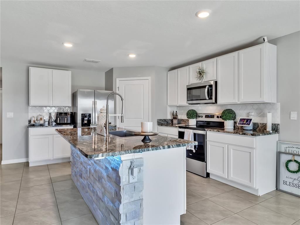 Interior, Kitchen, Recessed Lighting, Stainless Steel Appliances