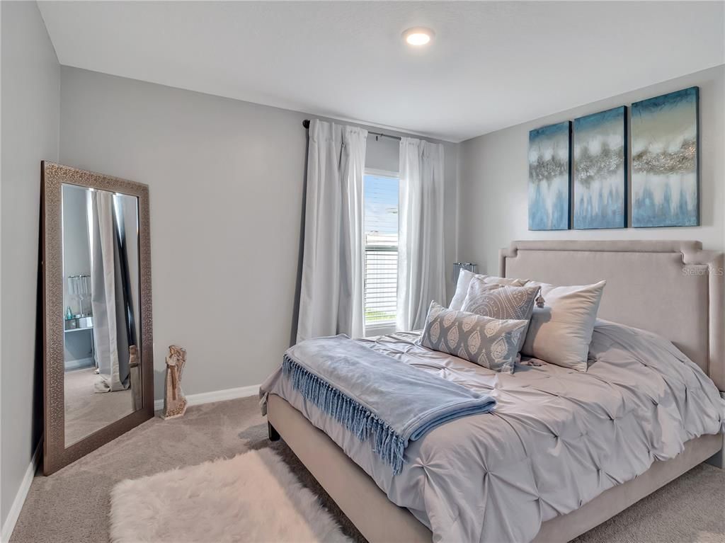 Bedroom, Interior, Recessed Lighting