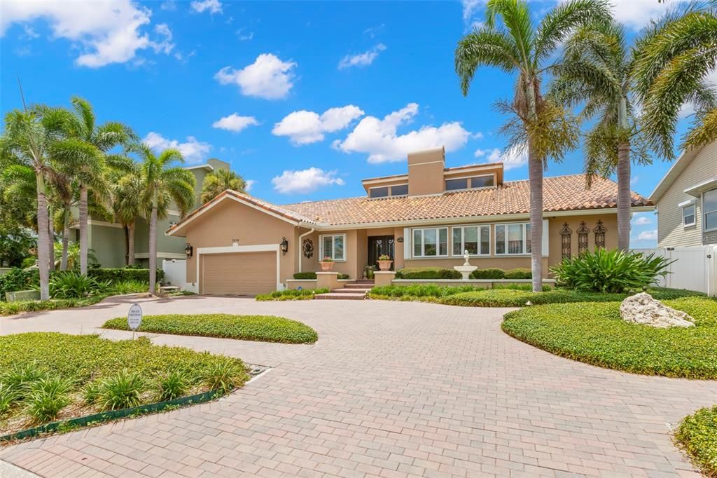 Attached, Backyard, Exterior, Facade, Mediterranean