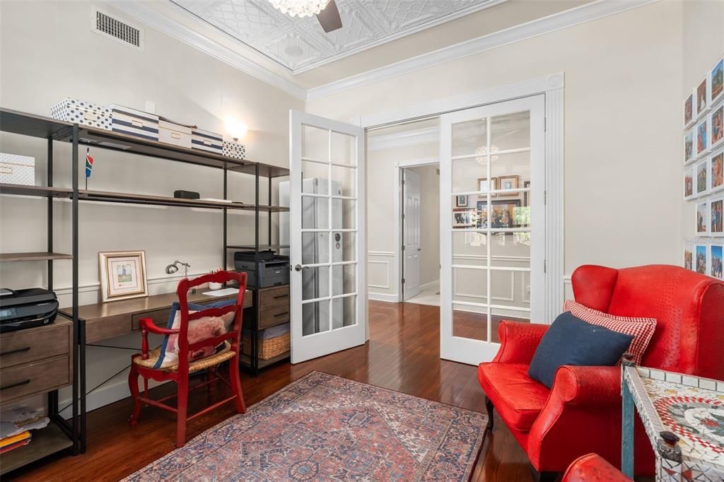 Home Office, Interior, Wood Texture Flooring