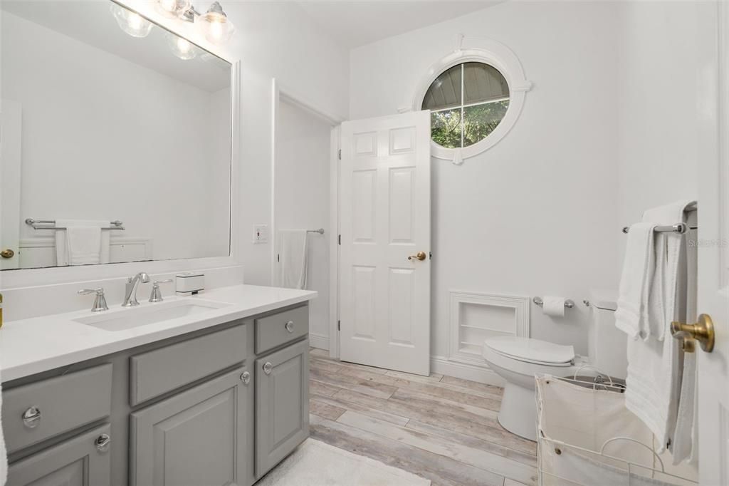 Bathroom, Interior, Wood Texture Flooring