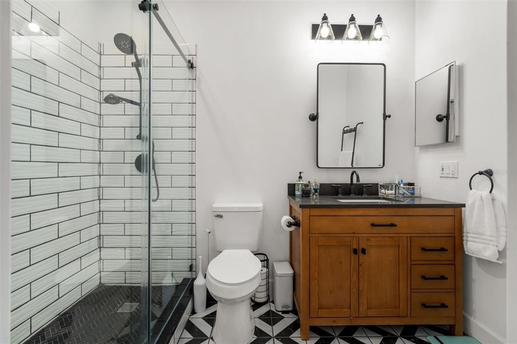 Bathroom, Glass Shower, Interior