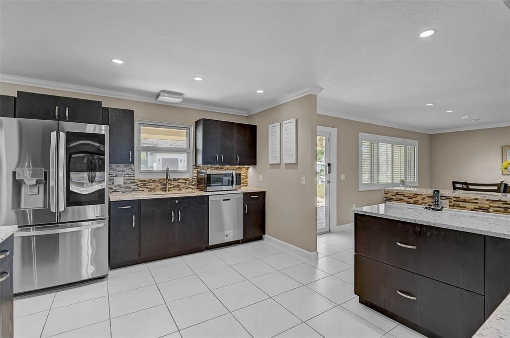 Interior, Kitchen, Recessed Lighting, Stainless Steel Appliances