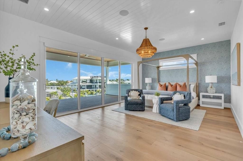Chandelier, Interior, Living room, Recessed Lighting, Water, Wood Texture Flooring