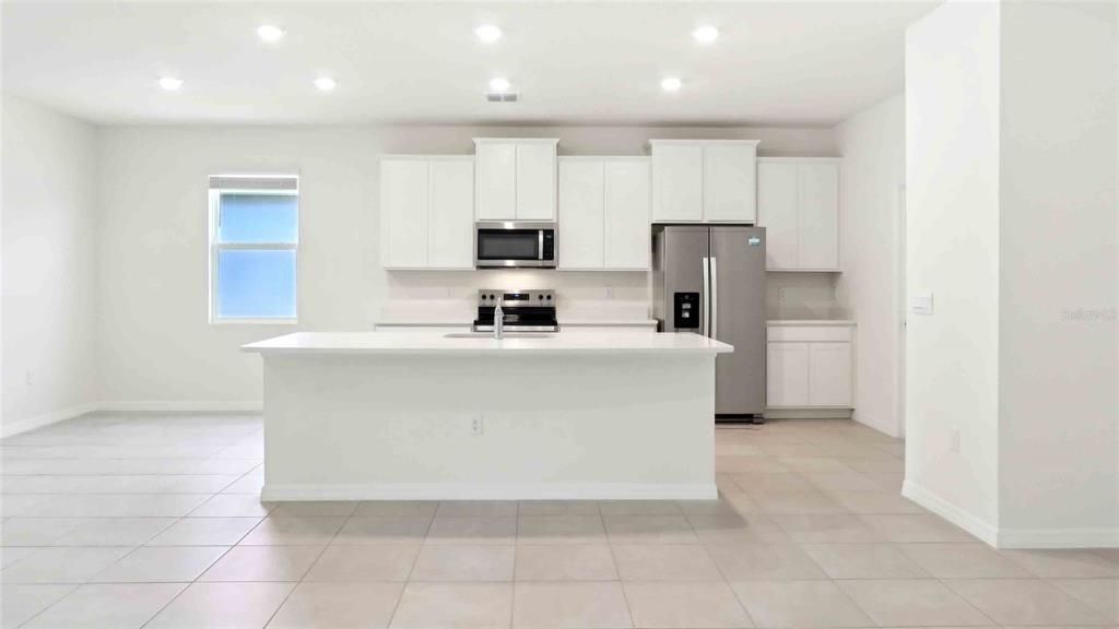 Interior, Kitchen, Recessed Lighting, Stainless Steel Appliances