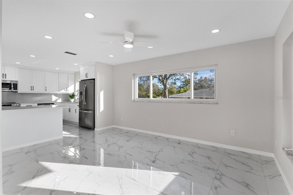 Interior, Kitchen, Marble, Recessed Lighting