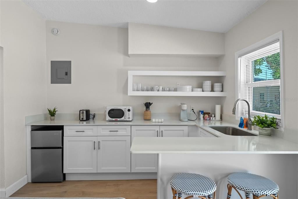 Interior, Kitchen, Wood Texture Flooring