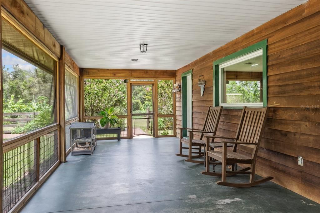 Fireplace, Interior, Sun Room, Wooden Walls