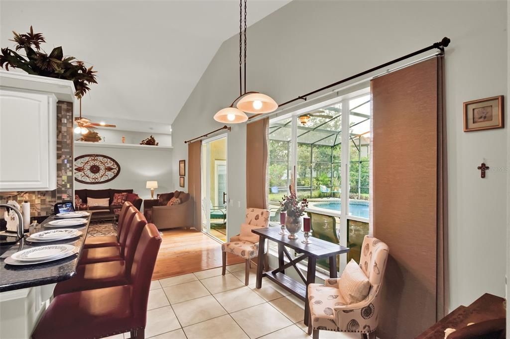 Dining room, Interior, Living room, Pendant Lights, Sun Room, Water