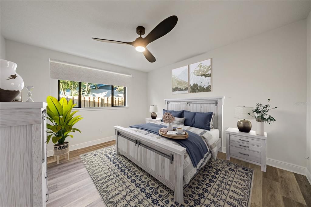 Bedroom, Interior, Wood Texture Flooring