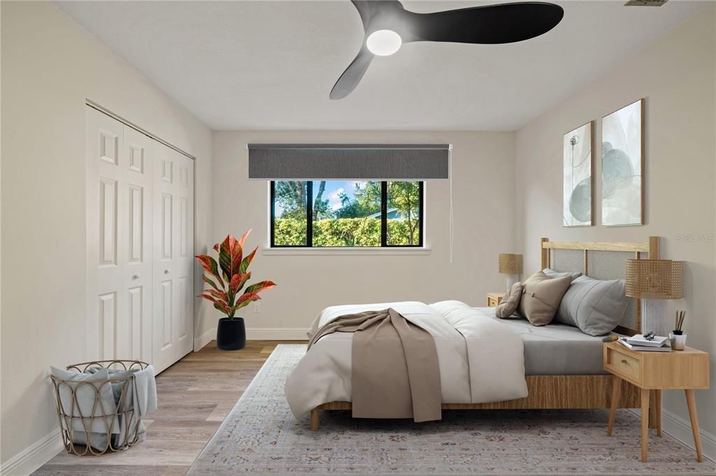 Bedroom, Interior, Wood Texture Flooring