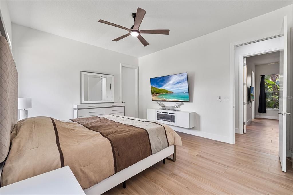 Bedroom, Interior, Wood Texture Flooring