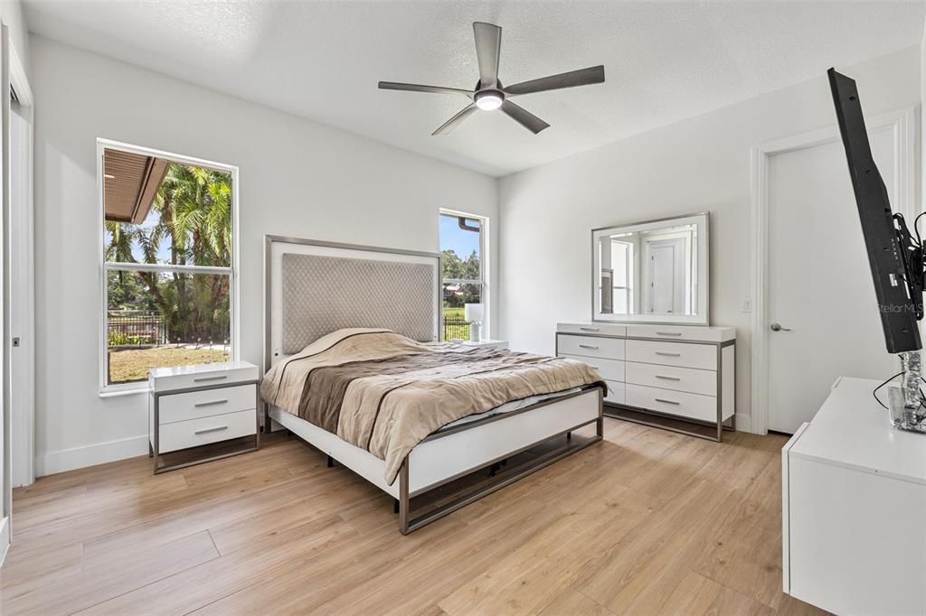 Bedroom, Interior, Wood Texture Flooring