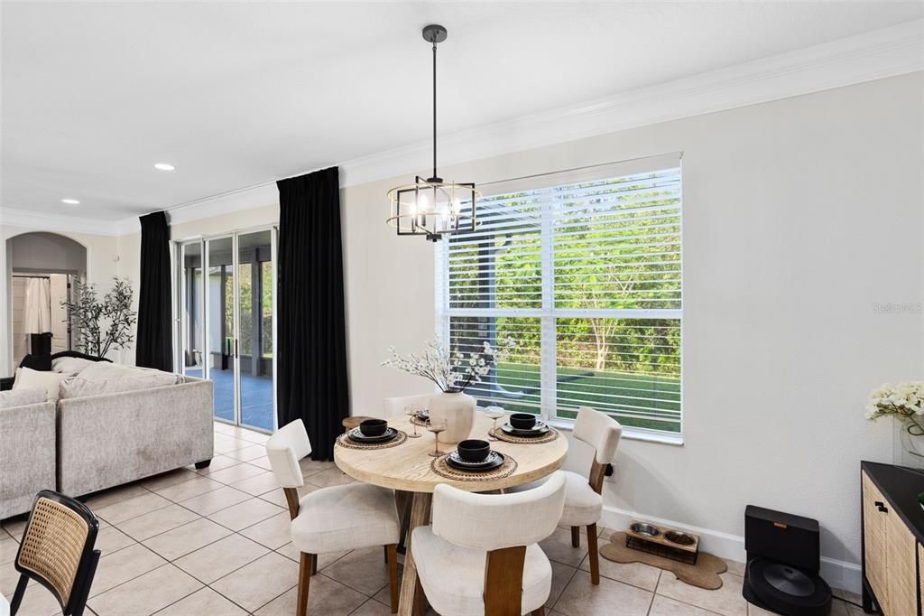 Dining room, Interior, Pendant Lights, Recessed Lighting