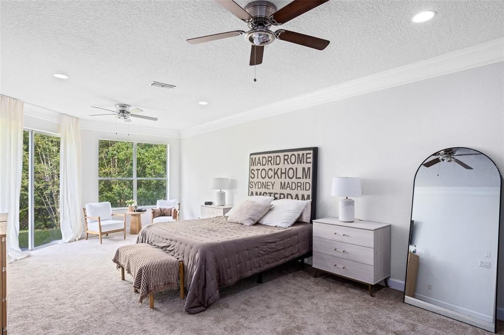 Bedroom, Interior, Recessed Lighting