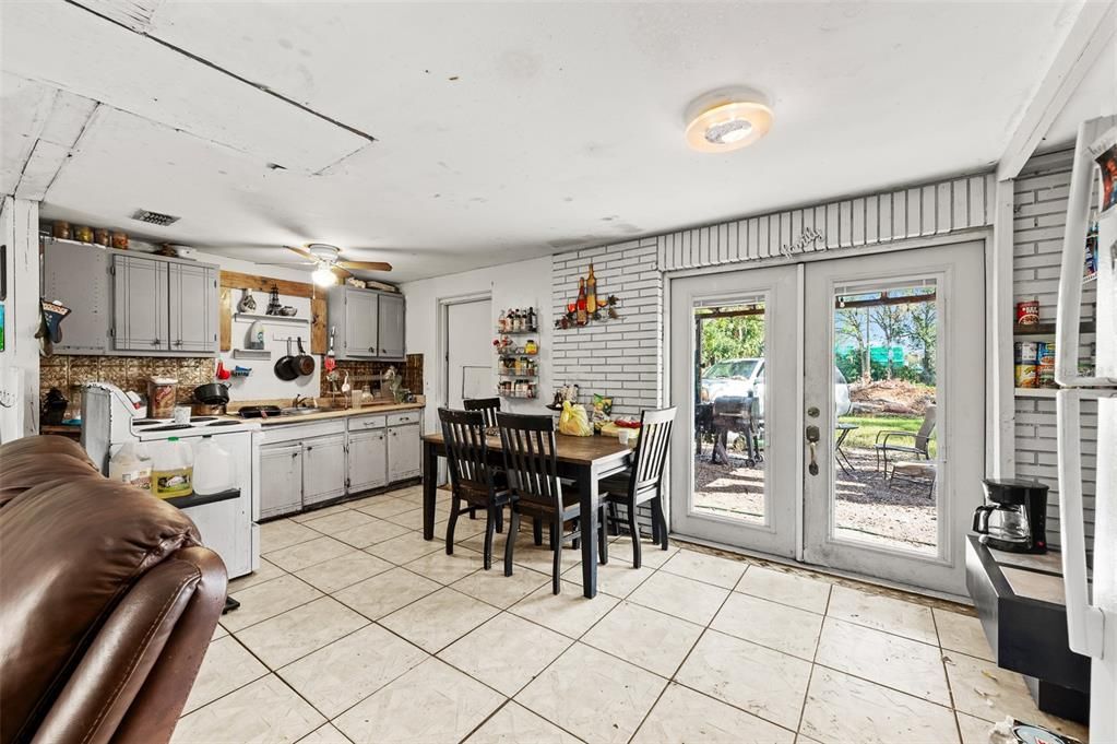 Dining room, Interior, Kitchen, Stone Walls
