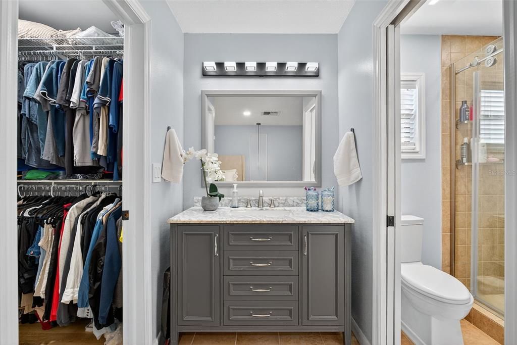 Bathroom, Glass Shower, Interior, Walk-in Closets
