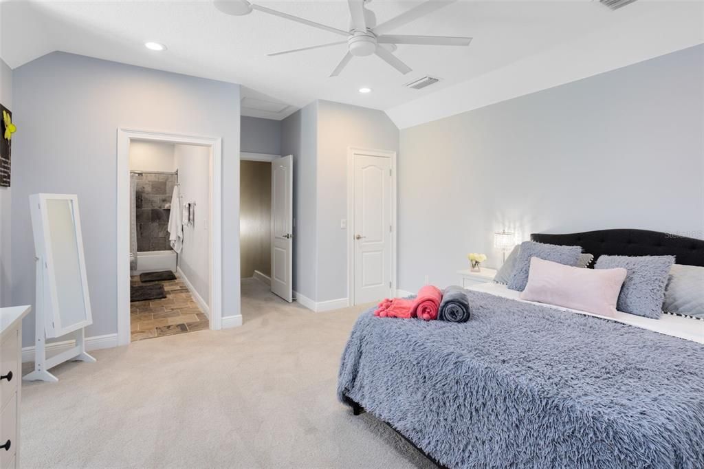 Bedroom, Interior, Recessed Lighting
