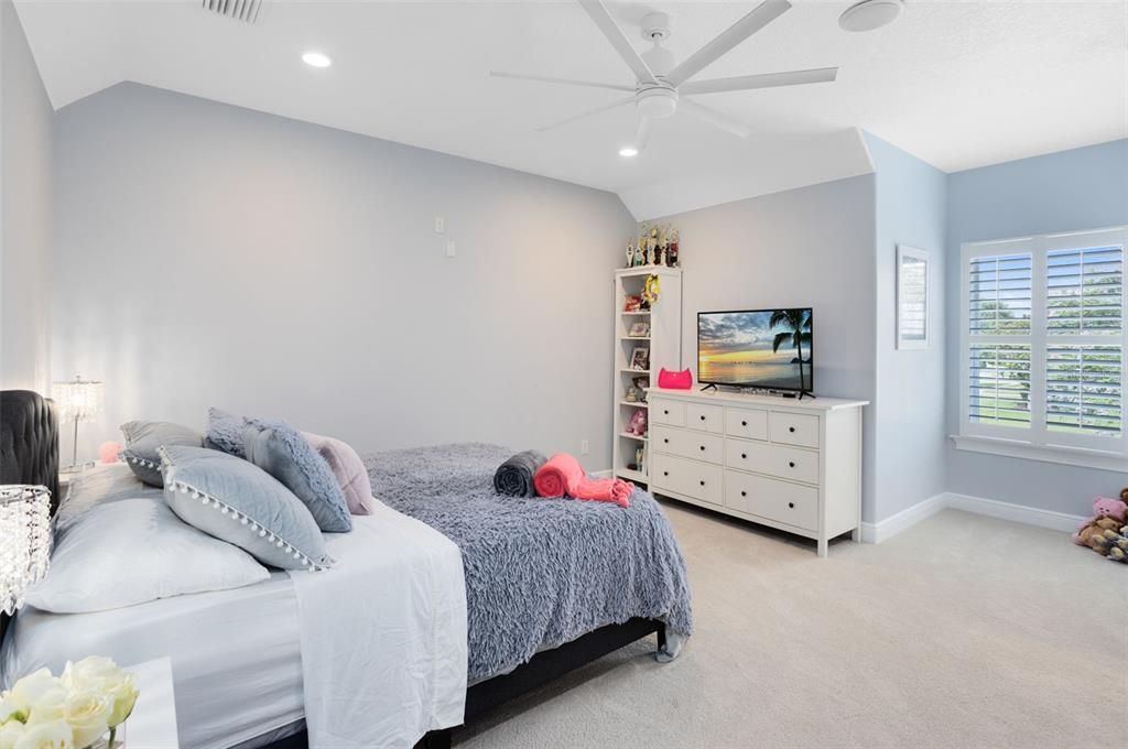Bedroom, Interior, Recessed Lighting