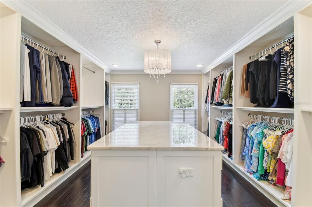 Chandelier, Interior, Recessed Lighting, Walk-in Closets, Wood Texture Flooring