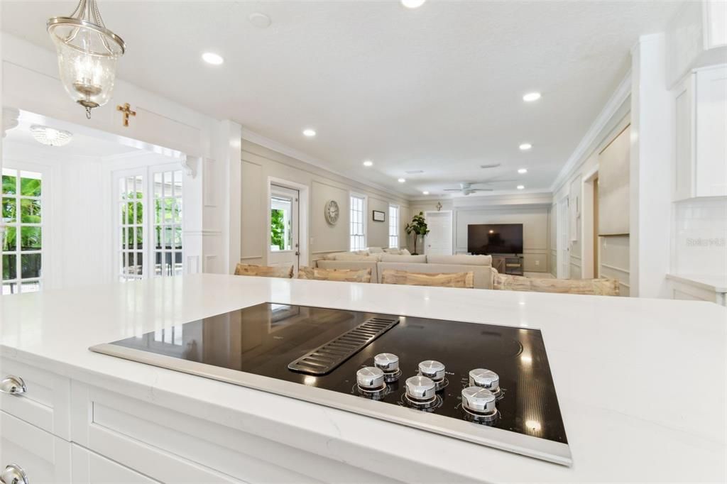 Interior, Living room, Recessed Lighting