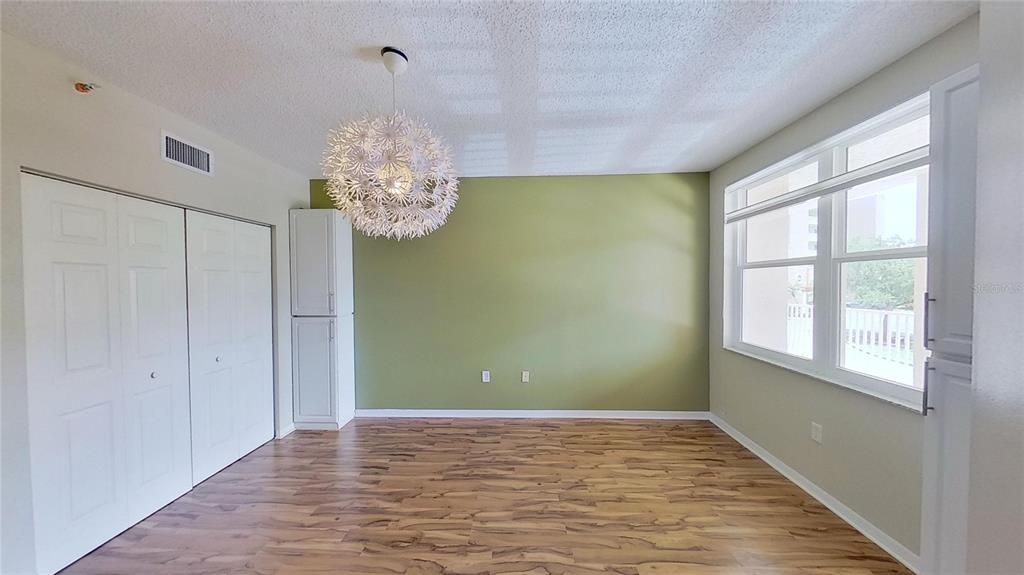 Chandelier, Empty room, Interior, Wood Texture Flooring