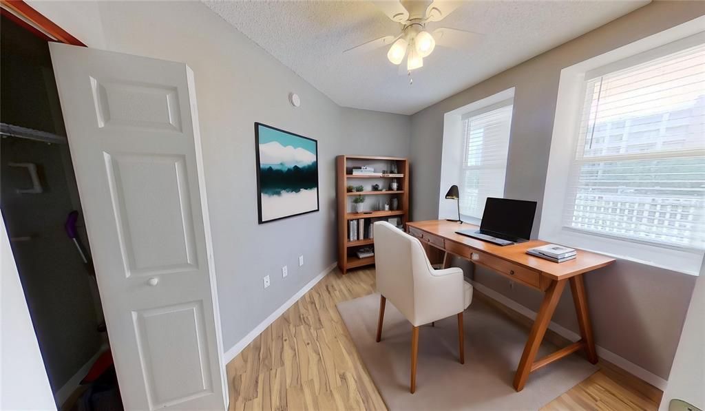 Home Office, Interior, Wood Texture Flooring