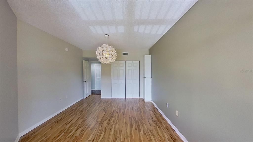Chandelier, Empty room, Interior, Wood Texture Flooring