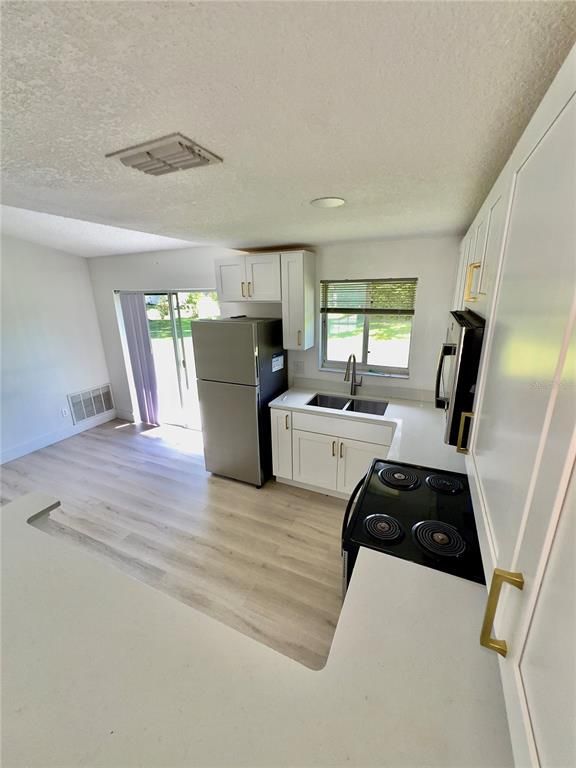 Interior, Kitchen, Wood Texture Flooring