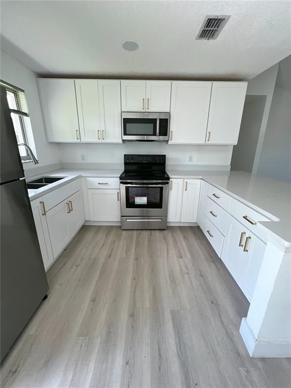 Interior, Kitchen, Wood Texture Flooring