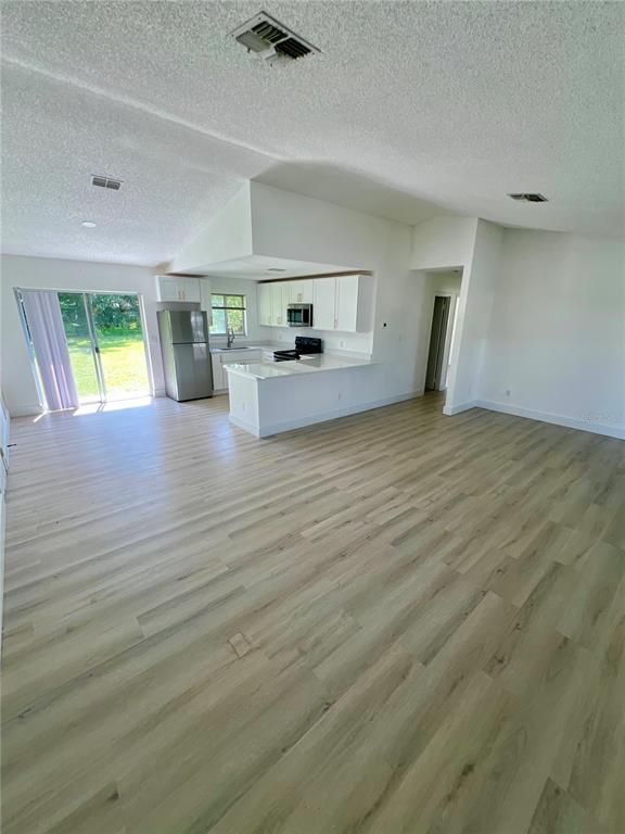 Empty room, Interior, Kitchen, Wood Texture Flooring