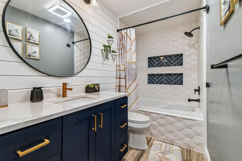 Bathroom, Interior, Wood Texture Flooring