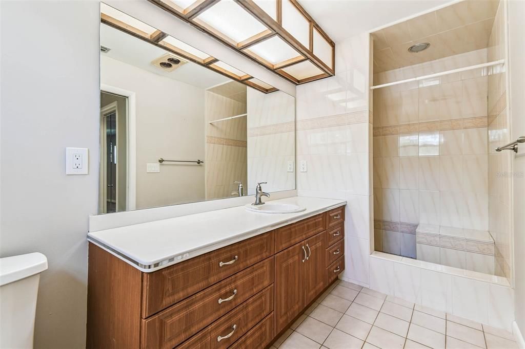 Bathroom, Dual Sink Vanities, Glass Shower, Interior