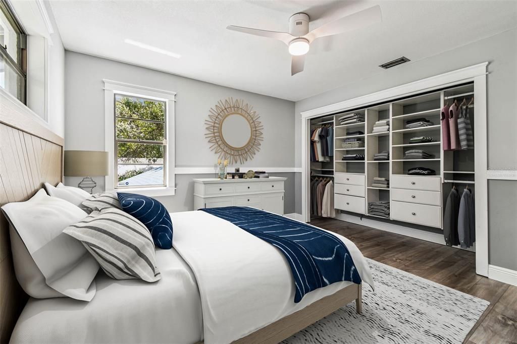 Bedroom, Interior, Wood Texture Flooring
