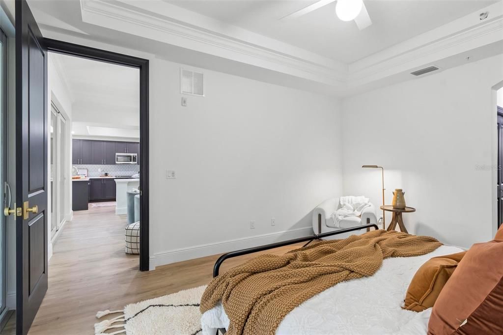 Bedroom, Interior, Wood Texture Flooring