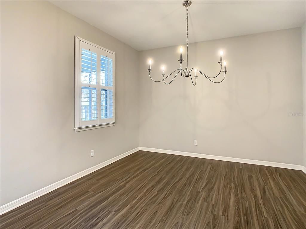 Chandelier, Empty room, Interior, Wood Texture Flooring
