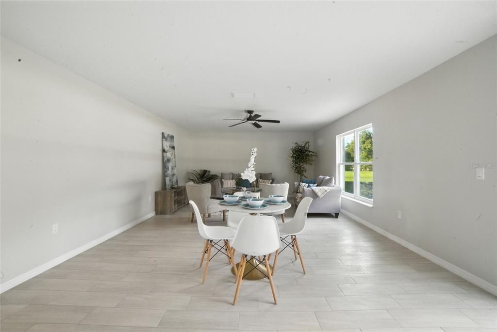 Dining room, Interior, Wood Texture Flooring