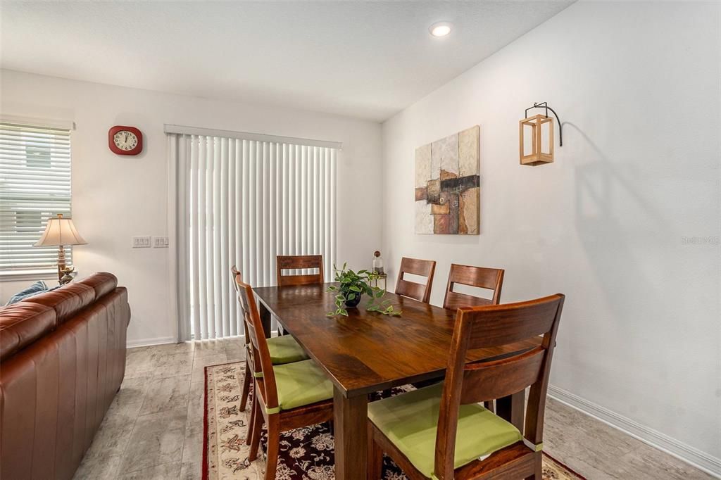 Dining room, Interior, Recessed Lighting