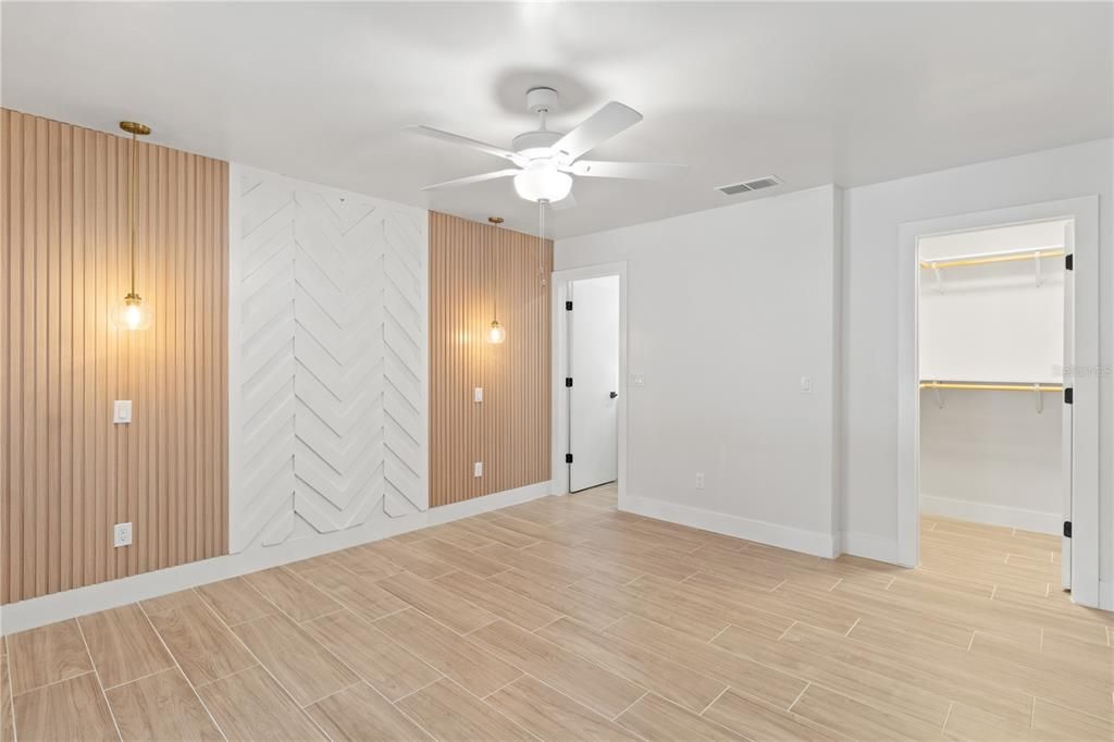 Empty room, Interior, Wood Texture Flooring, Wooden Walls