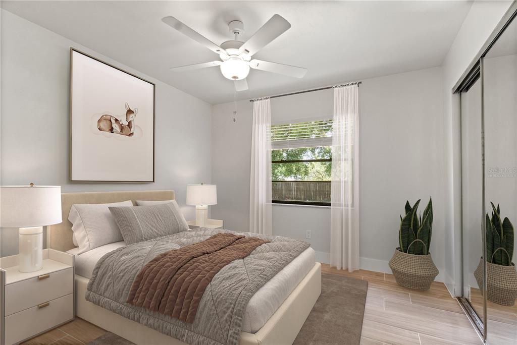 Bedroom, Interior, Wood Texture Flooring