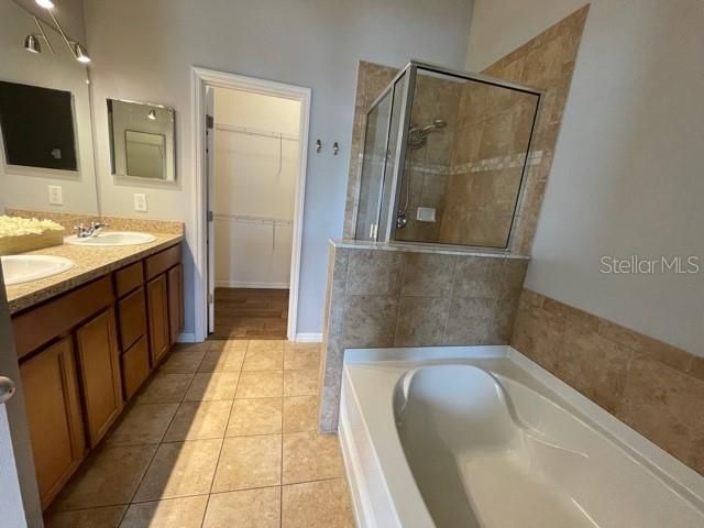Bathroom, Dual Sink Vanities, Glass Shower, Interior