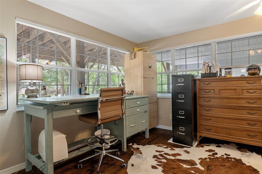 Home Office, Interior, Wood Texture Flooring