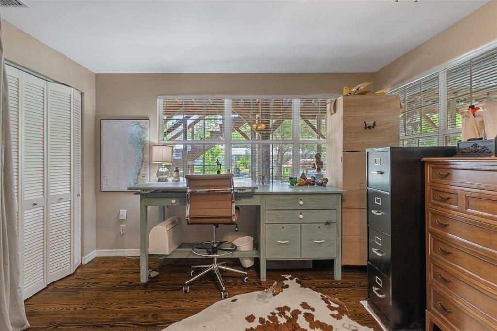Home Office, Interior, Wood Texture Flooring