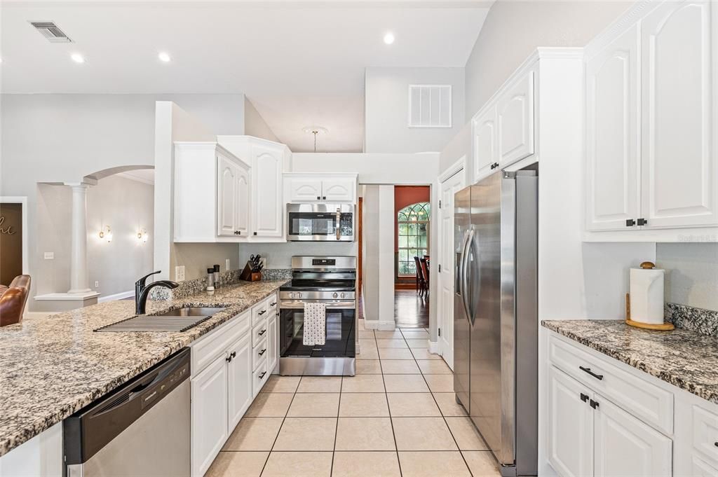 Interior, Kitchen, Recessed Lighting, Stainless Steel Appliances
