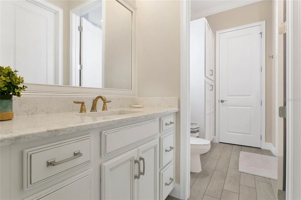Bathroom, Interior, Wood Texture Flooring
