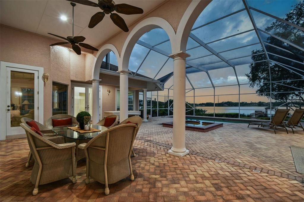 Dining room, Glass Ceilings, Interior, Pool, Recessed Lighting, Sun Room