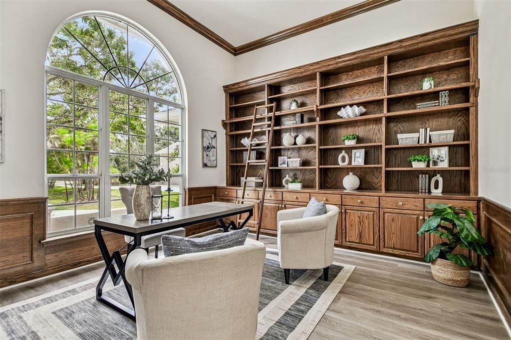 Home Office, Interior, Wood Texture Flooring