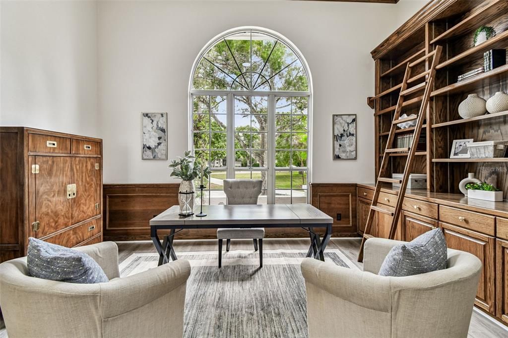 Home Office, Interior, Wood Texture Flooring