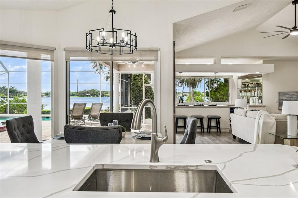 Chandelier, Dining room, Interior, Kitchen, Living room, Pendant Lights, Sun Room, Water